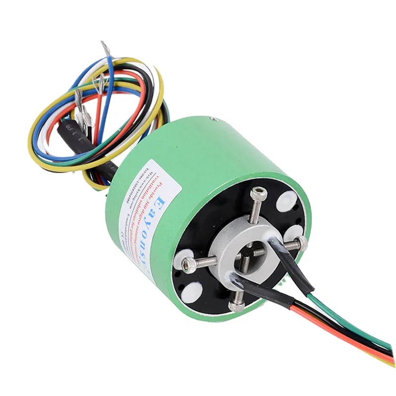 

Rotary electrical connector 12 wires 10A/2A for through hole bore size 12.7mm OD 56mm Eayonsy Non-standard custom slip ring
