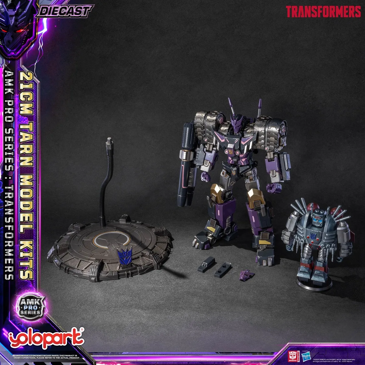 YOLOPARK Transformers Decepticons Tarn DJD Legierung Actionfigur 21 cm AMK PRO Mecha Serie Gemeinsame bewegliche Modellbausätze Sammlungsspielzeug