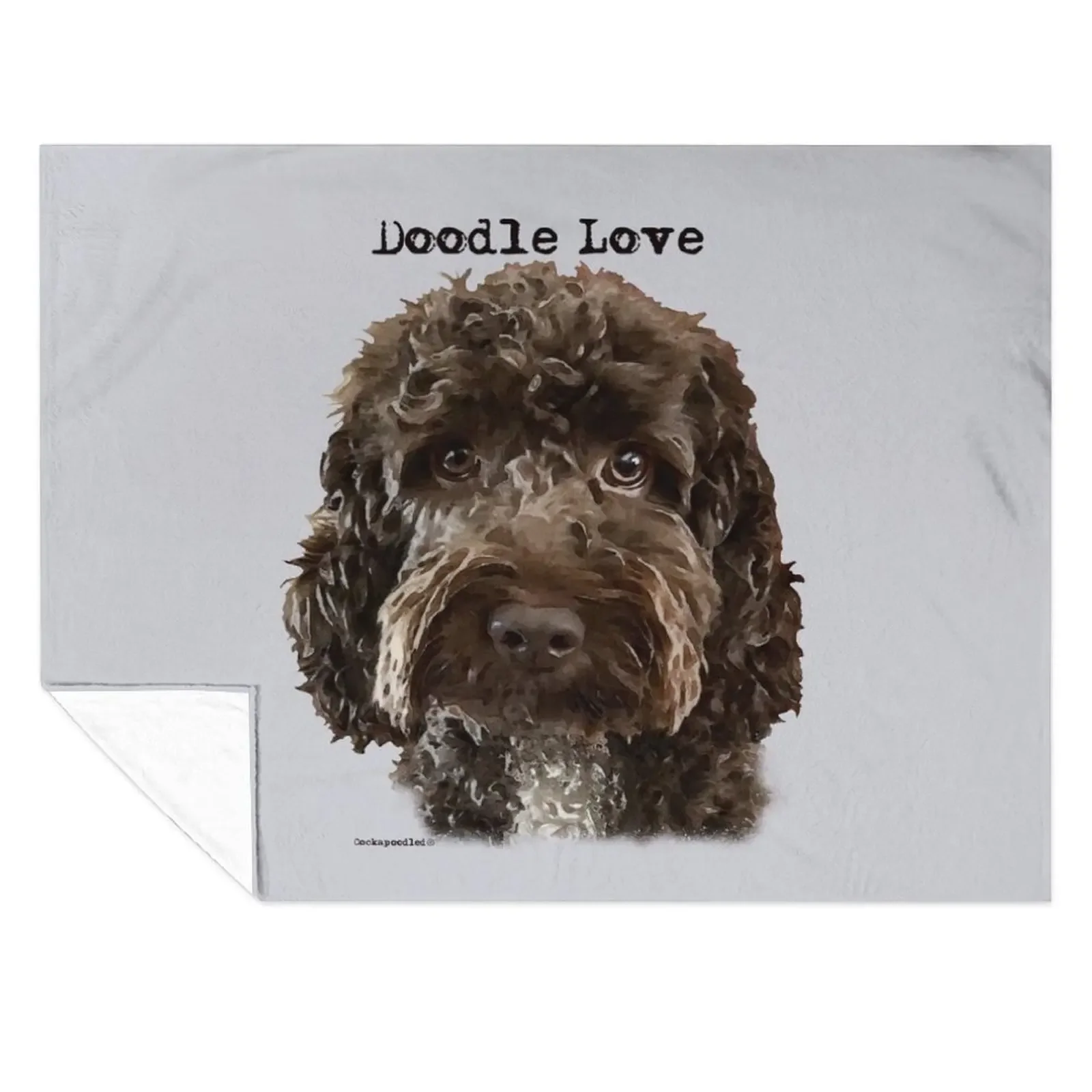 

Chocolate Brown Doodle Dog Throw Blanket Soft Beds Multi-Purpose Kid'S Plush Blankets