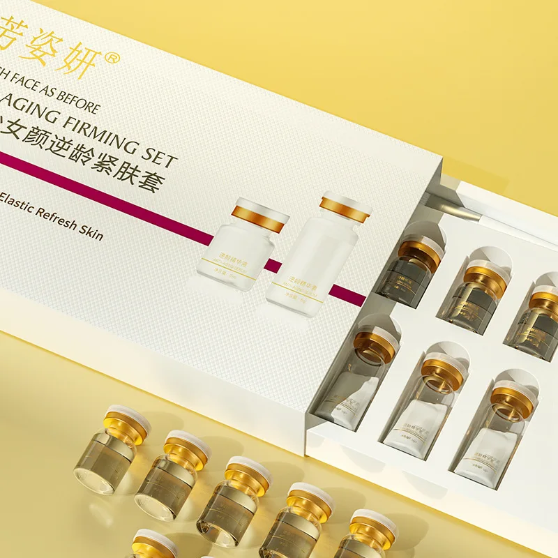 Korea DIY Miracle Face Peptide Hyaluronic Acid Essence Mask Kit Skin Rejuvenate Lifting Firming Brightening Moisturize Skin Care