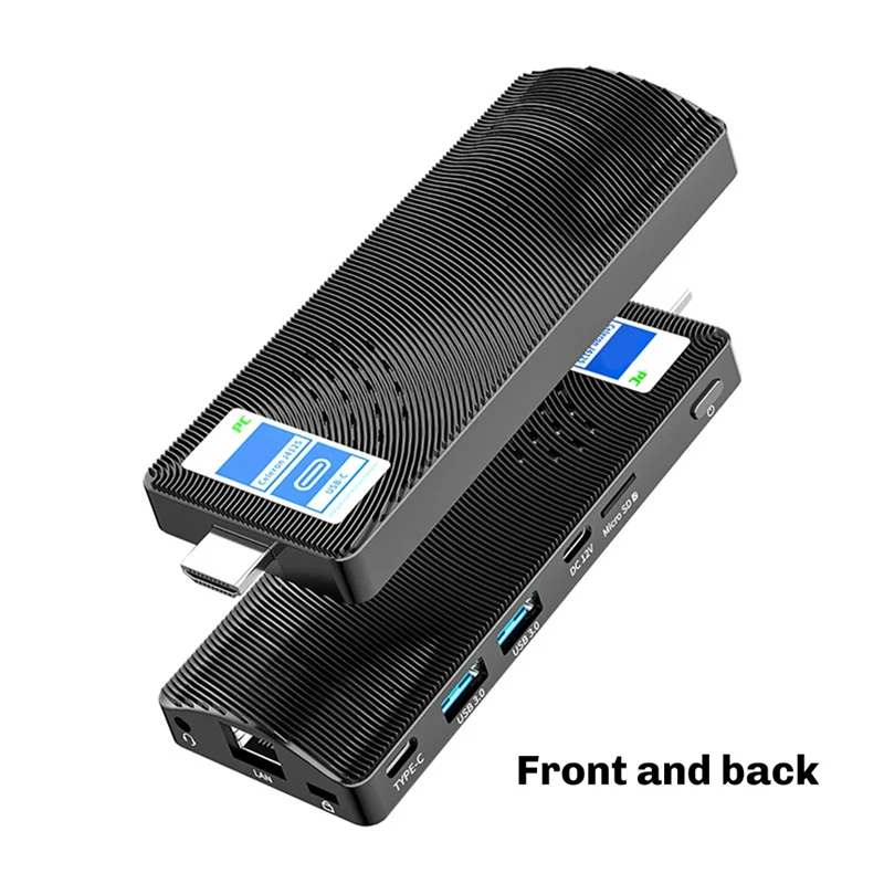 TTKK-Win 11 Pro J4125 Mini PC Stick sin ventilador 8GB 128GB Wifi5 2,0 4K ordenador portátil de escritorio Compatible