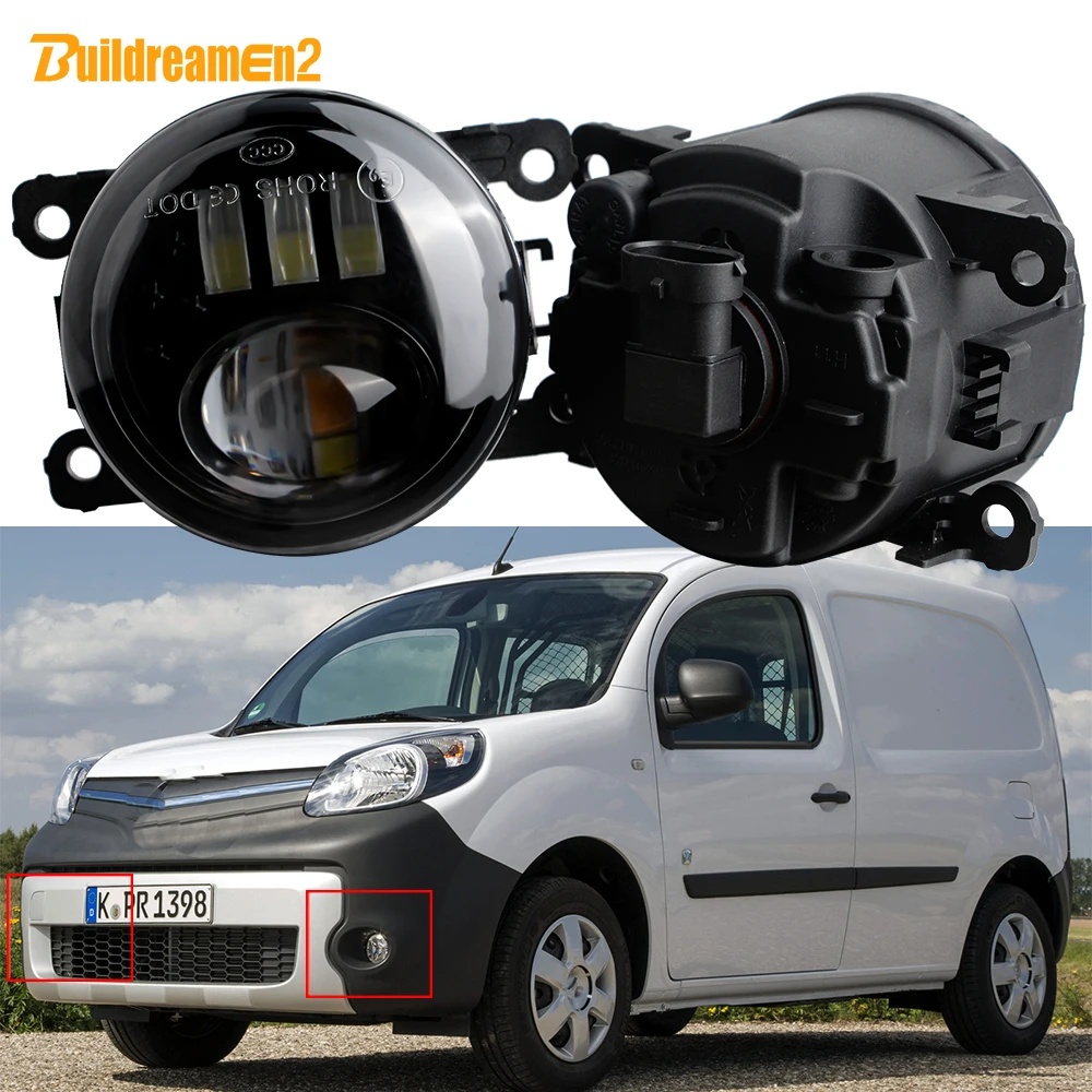 Светодиодные линзы противотуманные в сборе 2 шт. для Renault Kangoo Grand Kangoo 2/II 2007-2021 30 Вт H11 аксессуары для переднего бампера и противотуманных фар