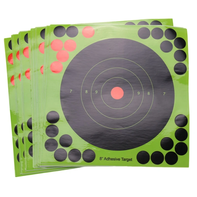 

50Pcs/Set Hunting Targets 8X8 Inch Self Adhesive Paper Reactive Splatter Targets Stickers