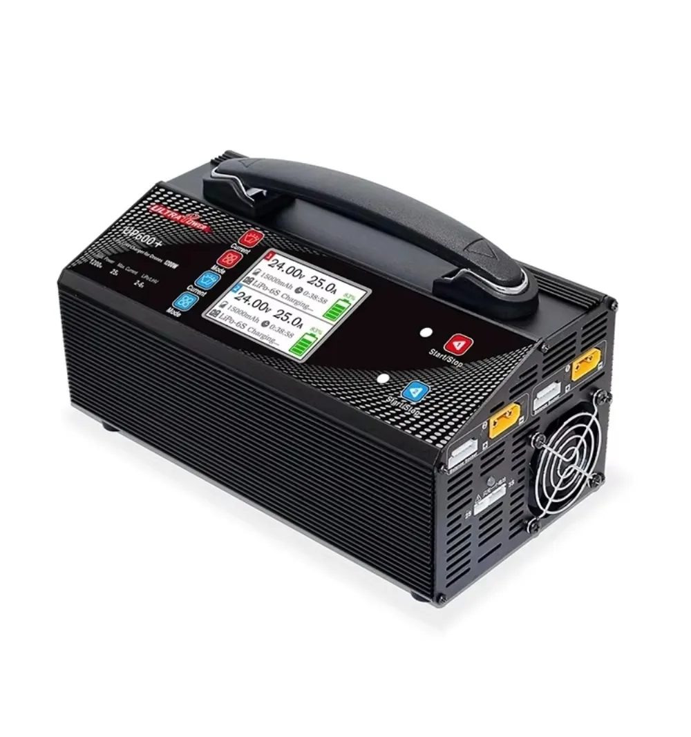 For Ultra Power UP600+ Dual Channels Lipo/LiHV Battery Balance Charger for RC UAV Drone Charger