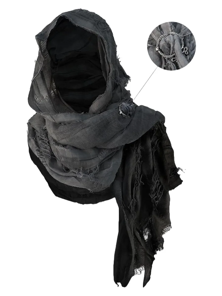 

Винтажный пиратский шарф, средневековый плащ с капюшоном, Хэллоуин, косплей, средний возраст, Mittelalter, капюшон на плечо