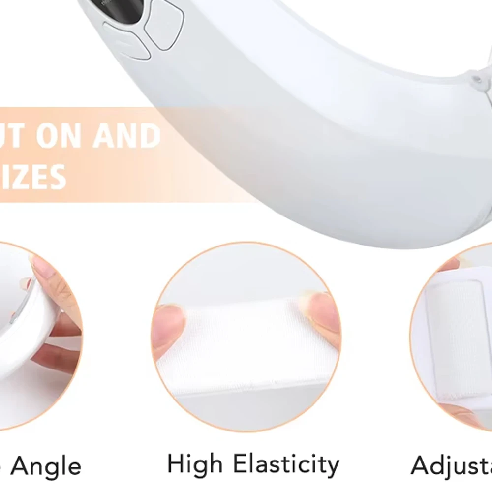 آلة حزام رفع الذقن على شكل حرف V LED علاج الفوتون EMS شد بشرة الوجه جهاز تجميل مخفض الذقن المزدوج #6