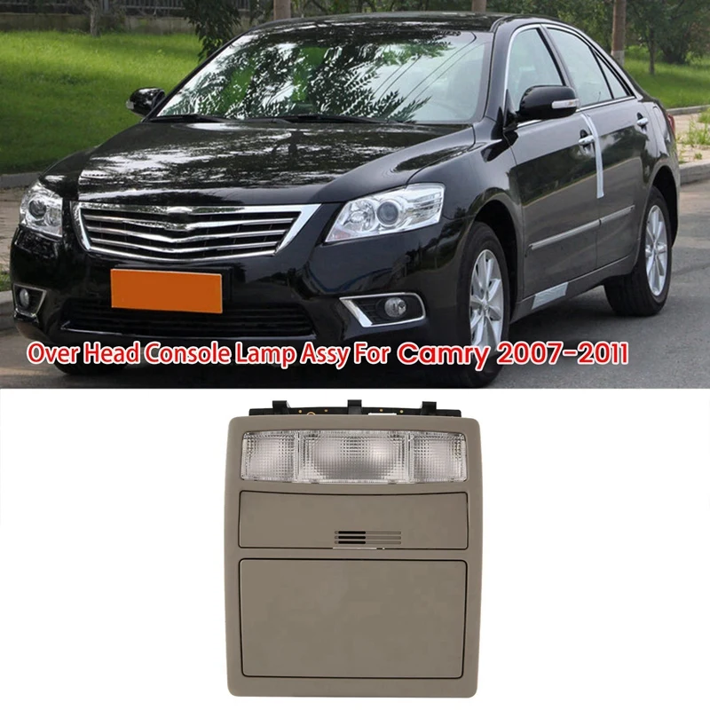 Car Roof Reading Light Assy 63650-33220-E0 For Toyota Camry Land Cruiser Aurion 2007-2011 Ceiling Map Lamp Glasses Case