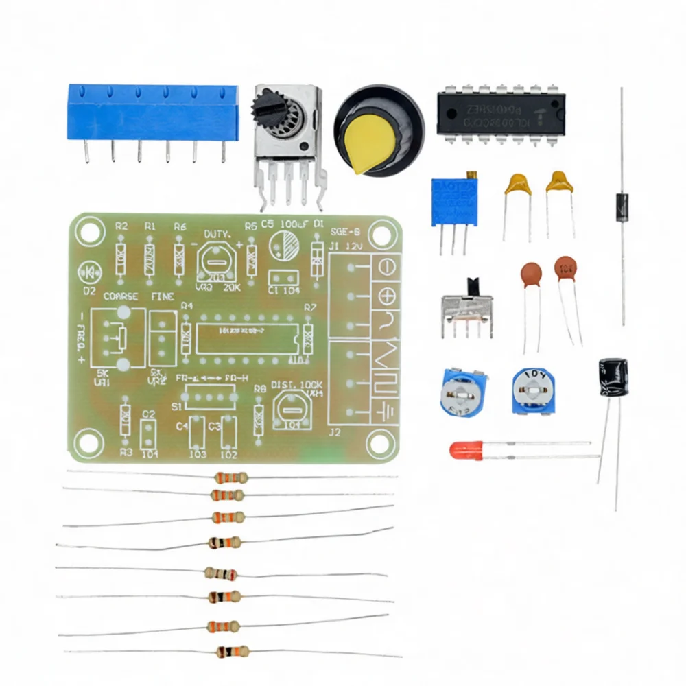 ICL8038 Function Waveform Generator Kit Electronic DIY Module Sine Triangle Square Output Signal Laboratory