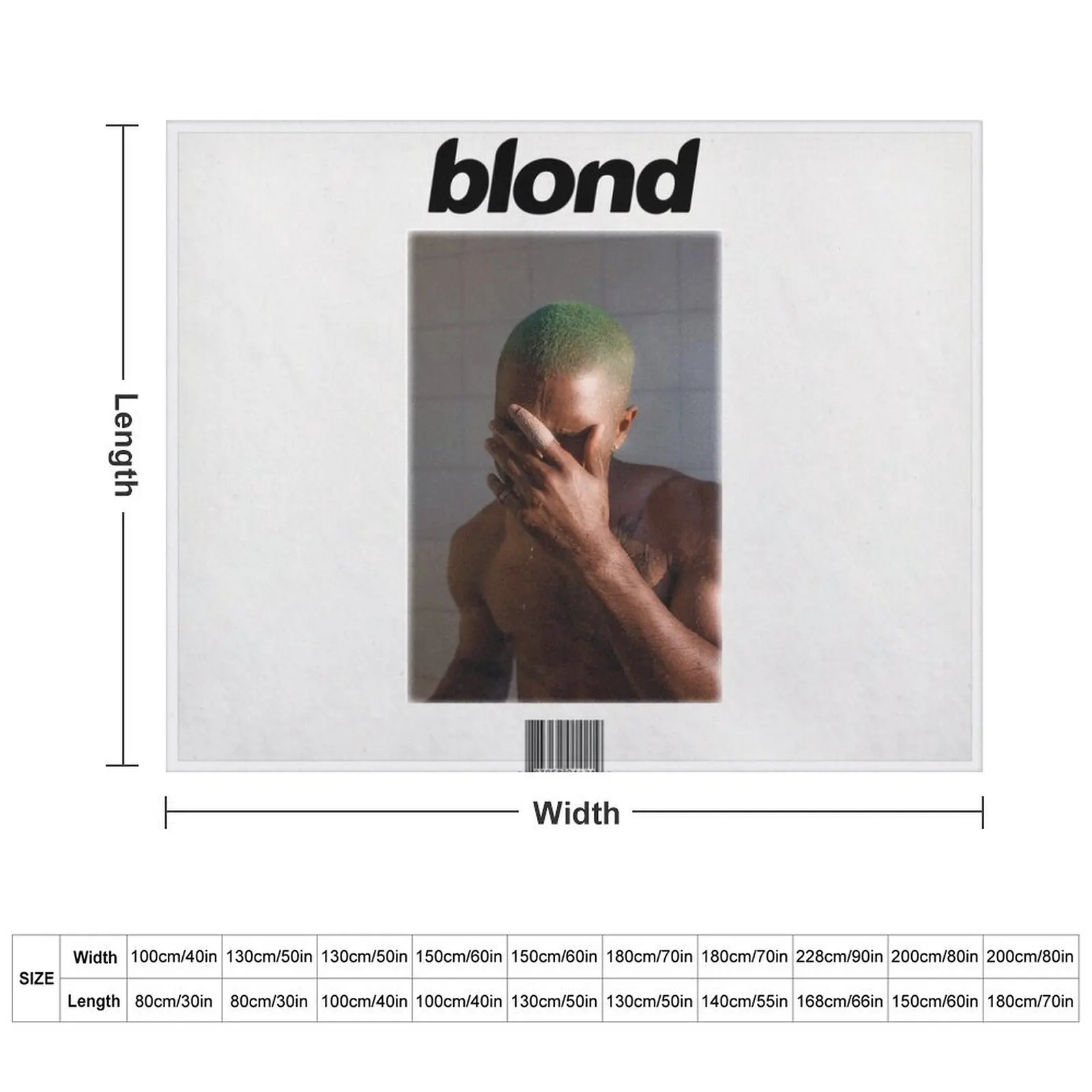 Blond Frank Ocean Album Grainy Vintage Retro Throw Blanket Luxury Designer heavy to sleep Thin Hair Blankets