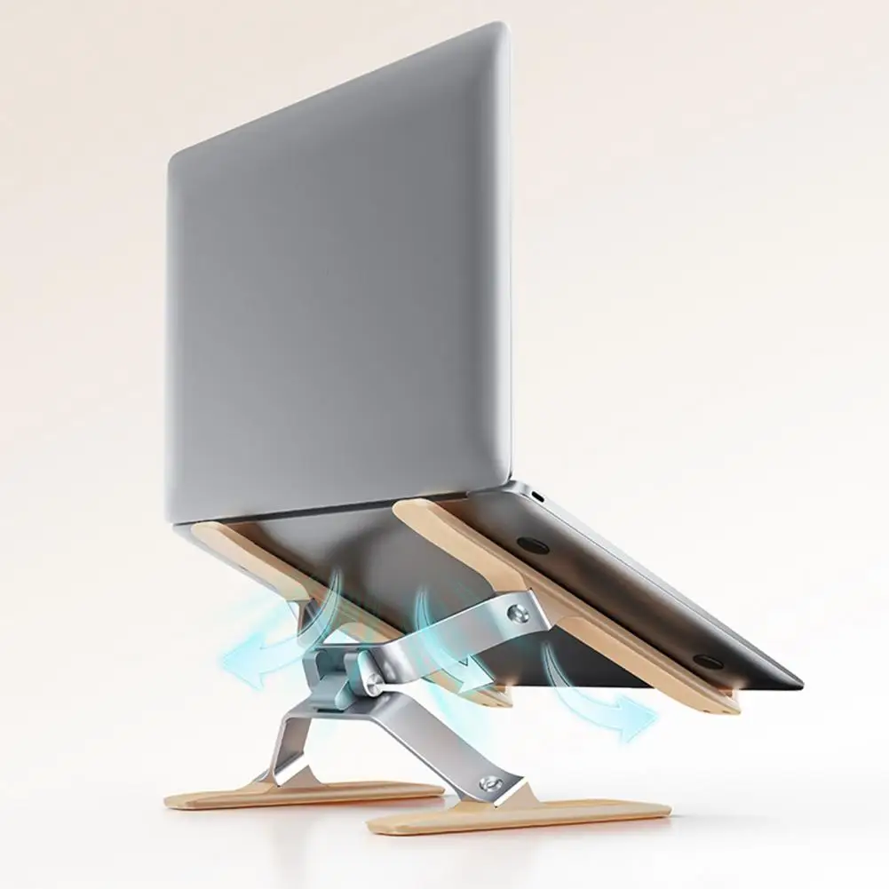 

Portable superior quality Laptop Stand Aluminum Alloy Solid Wood Silicone Notebook Support Computer Bracket Holder Accessories
