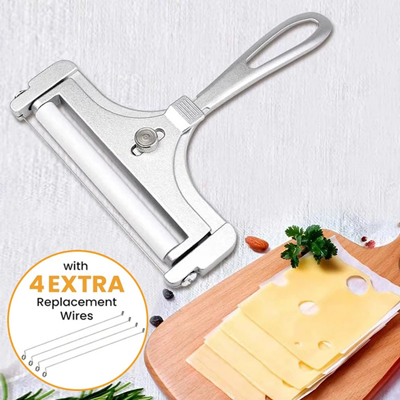 Trancheuse à fromage à épaisseur réglable avec fils, coupe-fromage, poupée à fromage semi-dur mou