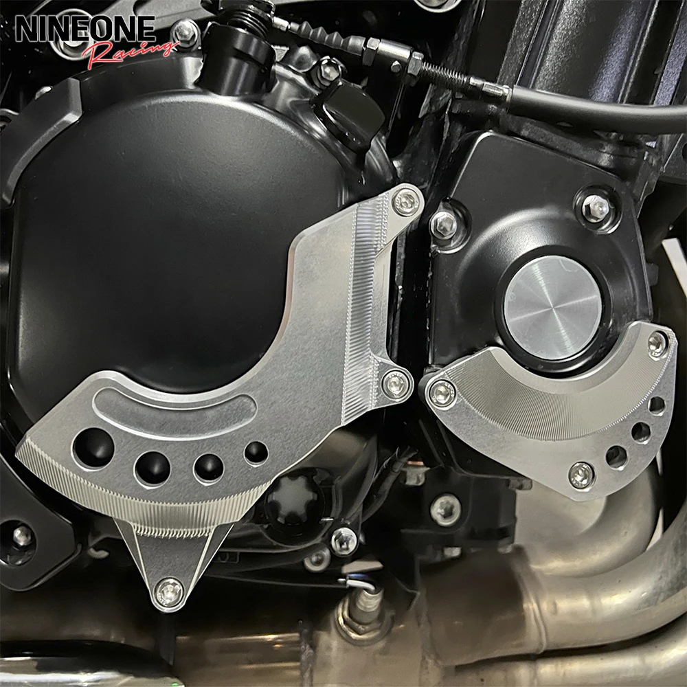 غطاء علبة المرافق الأيسر الأيمن لـ Kawasaki Z900RS Z 900RS 900 RS CAFE 2018-2025 غطاء حماية الجزء الثابت للمحرك غطاء حماية من التصادم