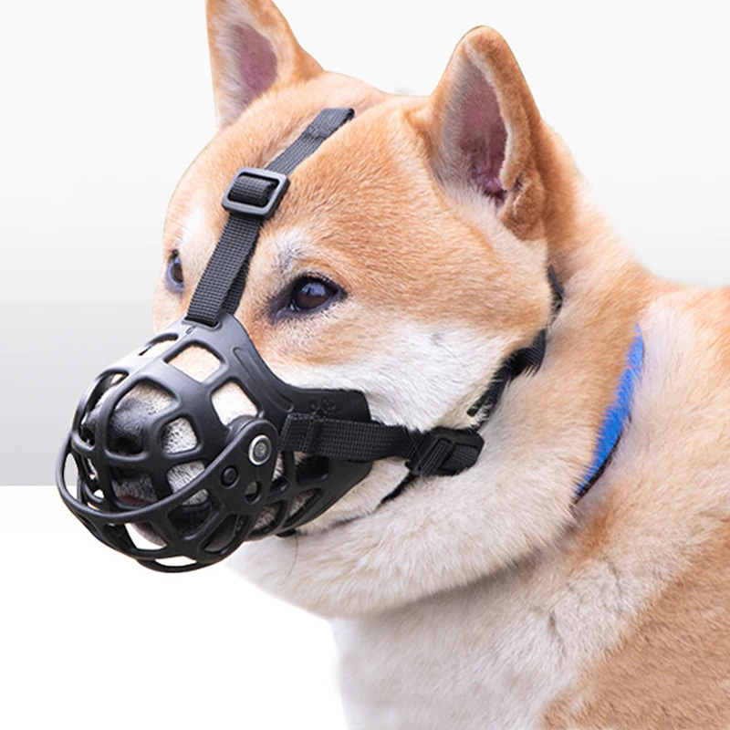 Pet Dog Muzzle Anti-biting Small Large Dogs Mouth Muzzles Soft Glue Anti Bite Stop Barking Dogs Muzzle Durable Pets Muzzle Dog