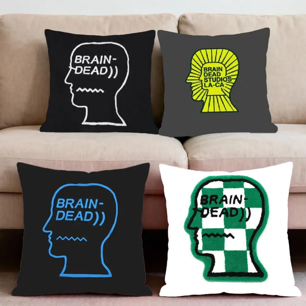 

Los Angeles B-Brain Dead Cushion Cover Premium Comfort Reversible Pillow Cove -Two in One Design for Any Room & Car Interior