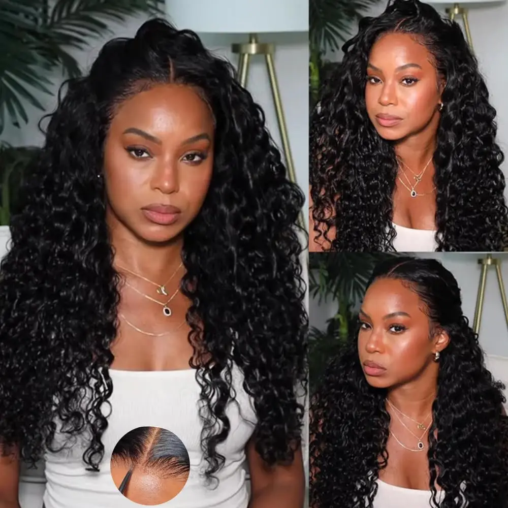 قصيرة بوب شعر مستعار 13x4 5x5 HD الدانتيل الباروكة الأمامية جيري شعر بشري مجعد شعر مستعار موجة المياه 13x4 الدانتيل ريمي شعر مستعار بشري للنساء للبيع #3