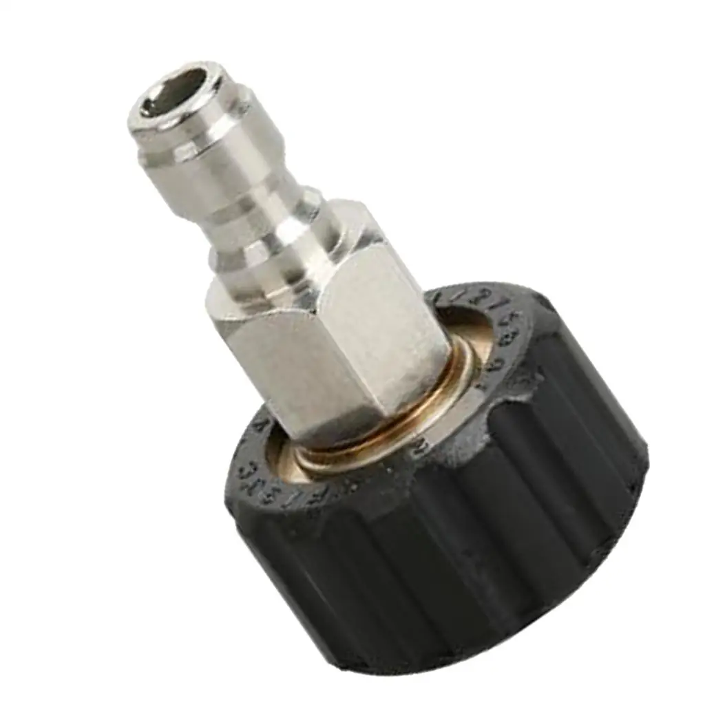 Quick Release Nozzle M22 Coupler Brass Garden Hose Connector for Portable Pressure Washer 3600 Psi