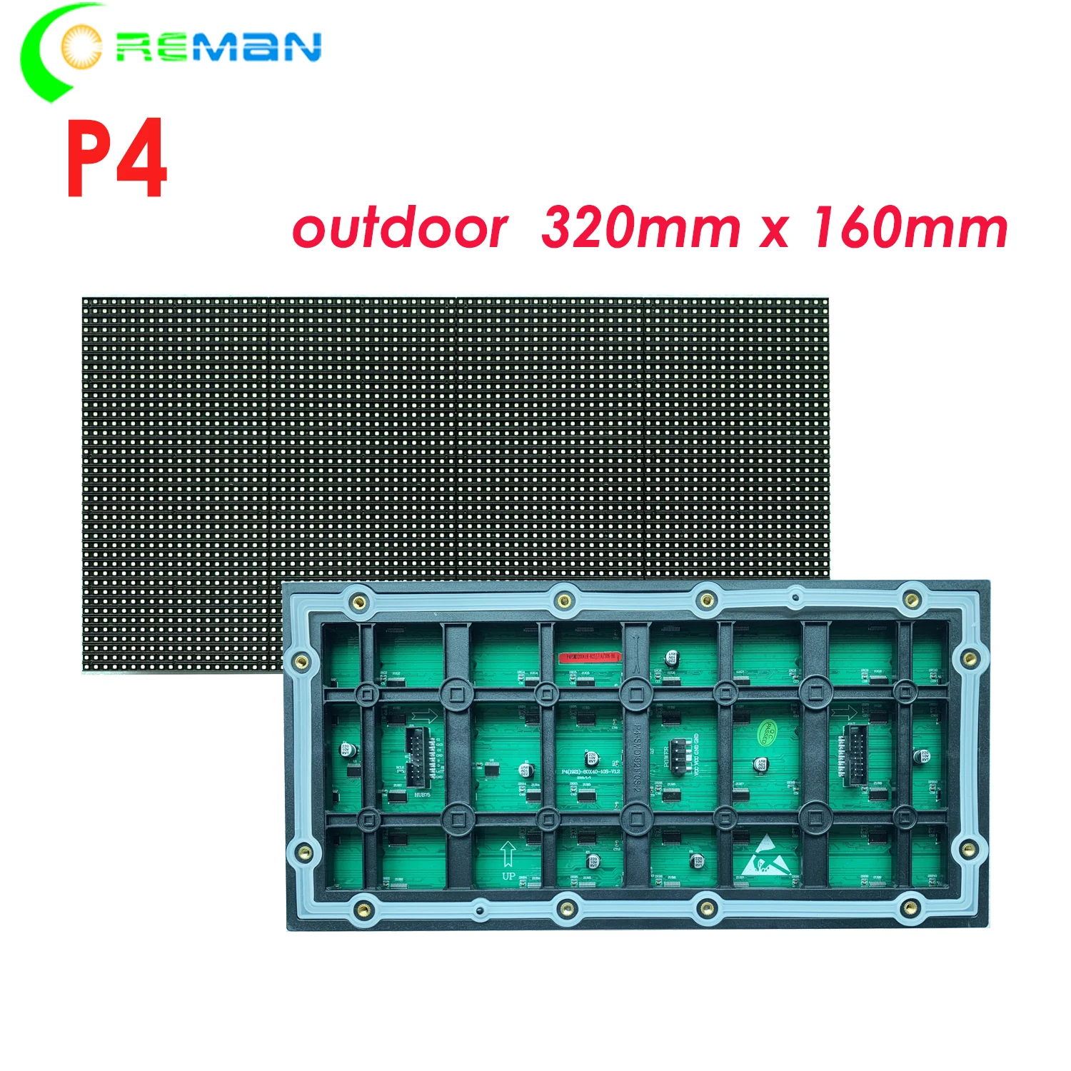 Outdoor LED Module 320x160mm P4 32cm X 16cm for Waterproof Exterior Roadside Advertising LED Sign