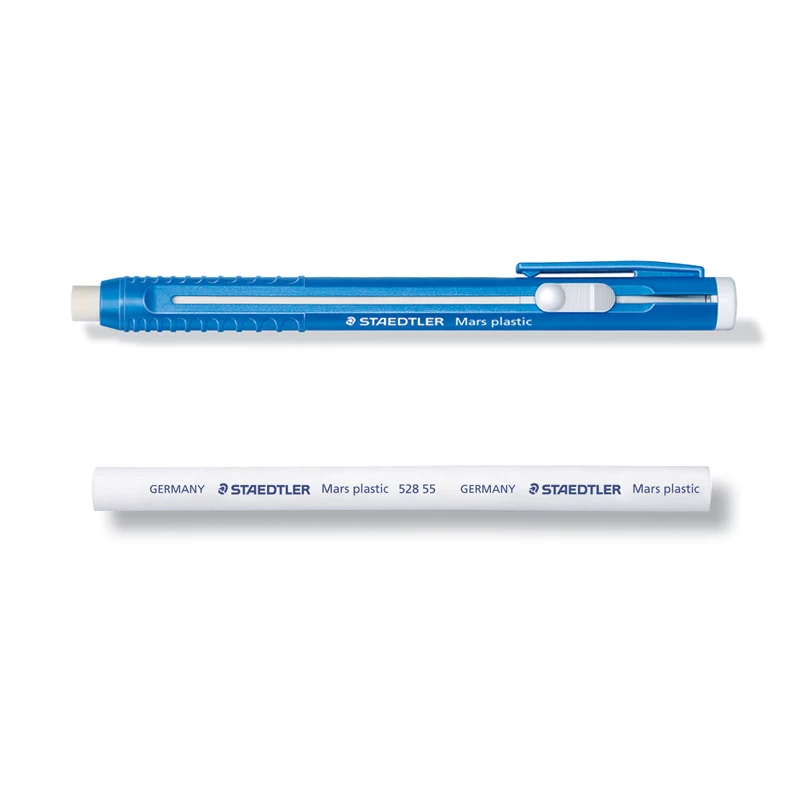 1pc Staedtler Mars Plastic 528 25 Automatic Pen Eraser Replaceable Core Sliding Push Writing Painting Office and School Supplies