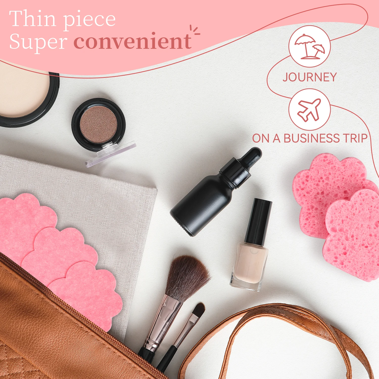 30 esponjas faciais comprimidas para pata de gato, expansão rápida na água, esfoliante macio e reutilizável, natural para limpeza diária