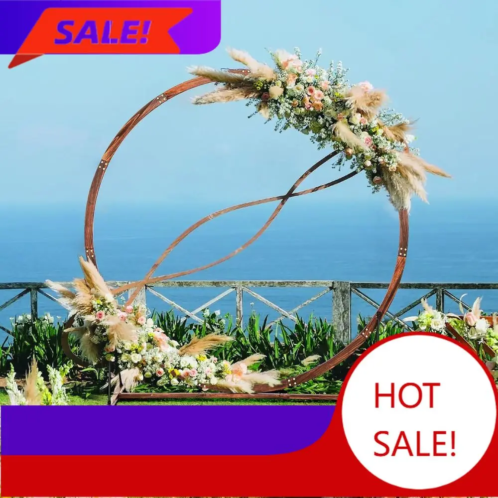

Популярная деревянная арка-стойка высотой 7,4 фута для свадеб на открытом воздухе, садовых беседок и праздничных украшений