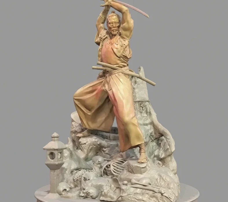 

The height of man 38mm 50mm 75mm Resin model kit self-assembly and coloring（3D Printing ）TD-7006/3D