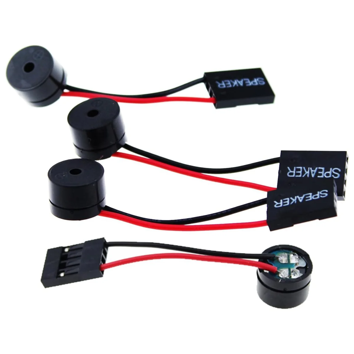 Available 4Pcs Desktop Computer Motherboard CPU Internal Speaker Buzzer Beeper for Connecting the Front Panel of the Motherboard