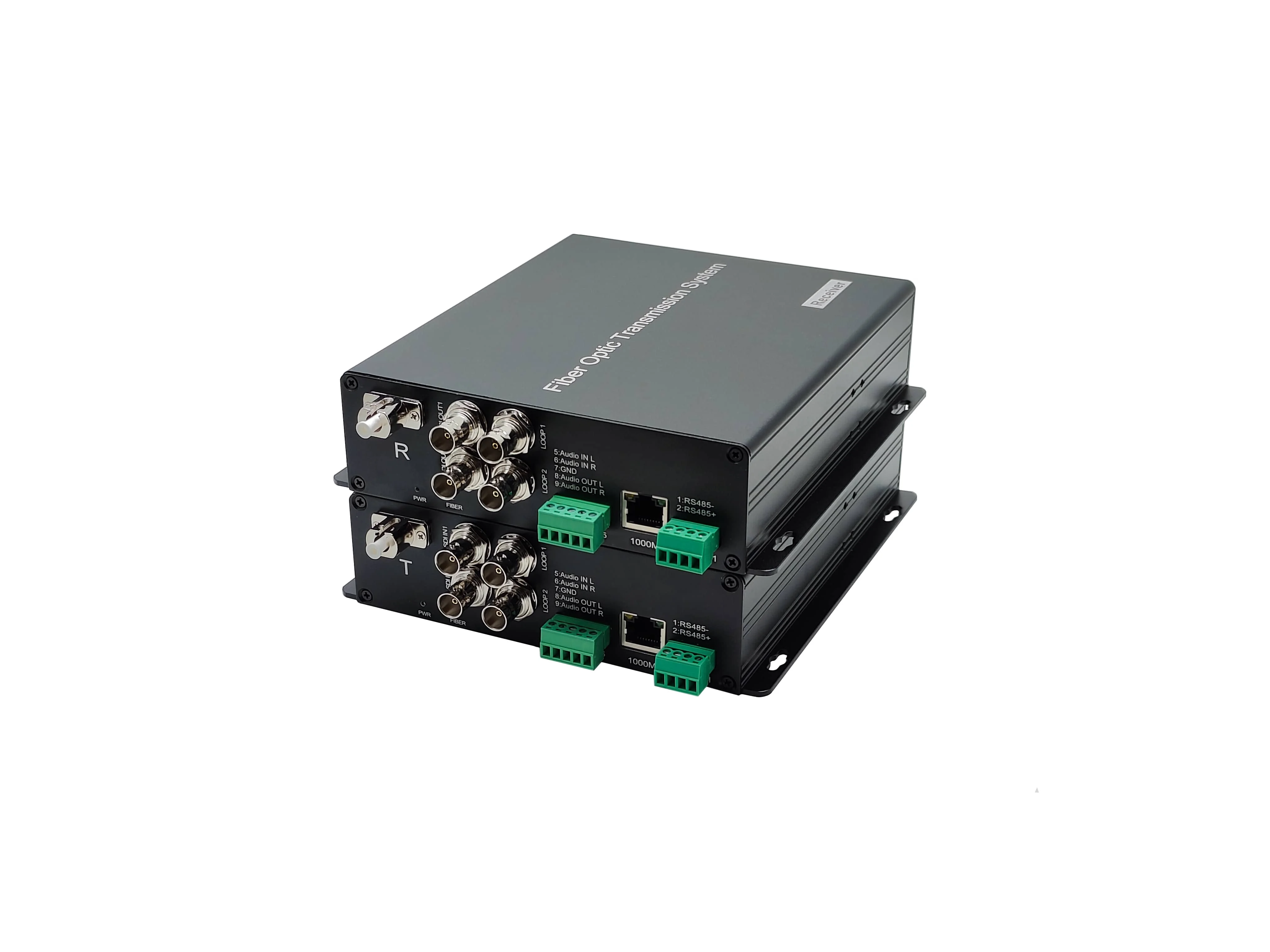 2CH 3G SDI, 1GB Ethernet, Audio, RS485 Data, Multi-Signals Transmission Equipment Over One Fibre Cable