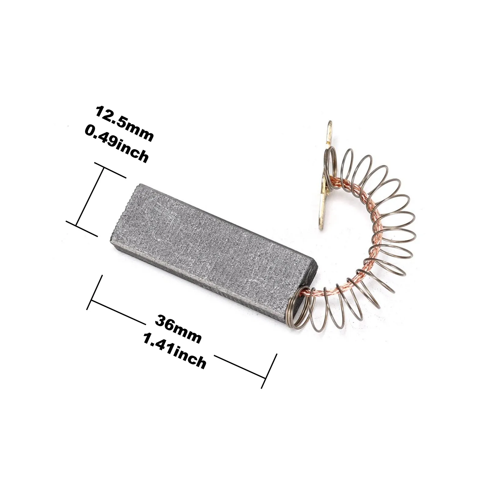 2 sztuki szczotki węglowe do pralki 154740 00154740 (12.5x5x36mm) kompatybilny z Bosch Siemens