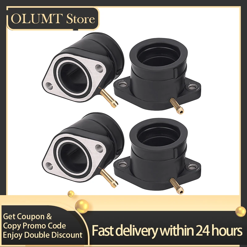 

4pcs Motorcycle Carburetor Interface Intake Outlet Manifold For Yamaha XJR400 XJR 400 1993 1994 1995 1996 1997 1998 1999