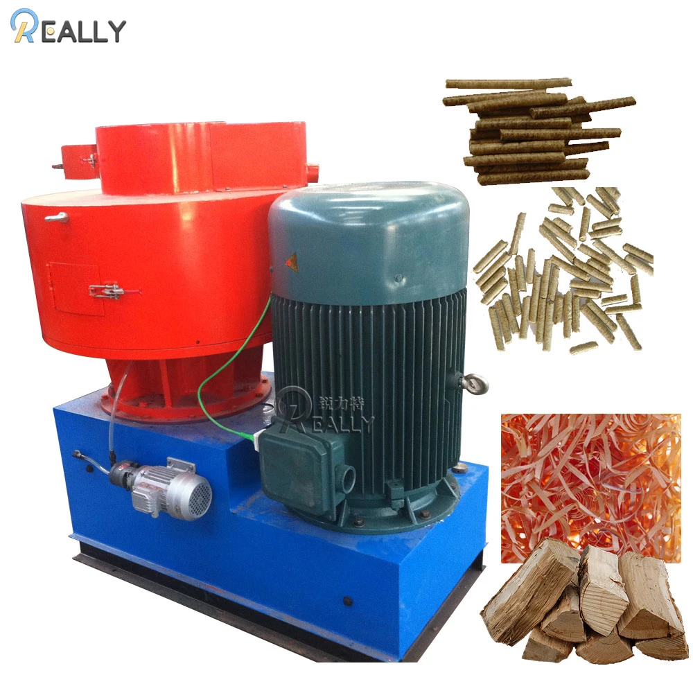 1.5-2 t/h Ring die wood pellet machinery sawdust pellet press wood chip pellet mill