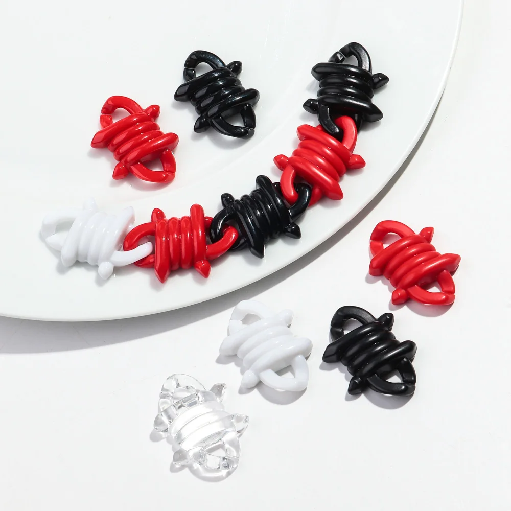 ブレスレット,ネックレス,ネックレスを作るためのアクリルチェーン,ジュエリーアクセサリー,10個