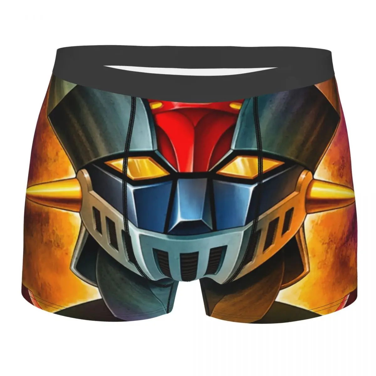 Ropa interior personalizada de UFO Robot Mazinger Z para hombre, calzoncillos tipo bóxer transpirables de Anime Manga