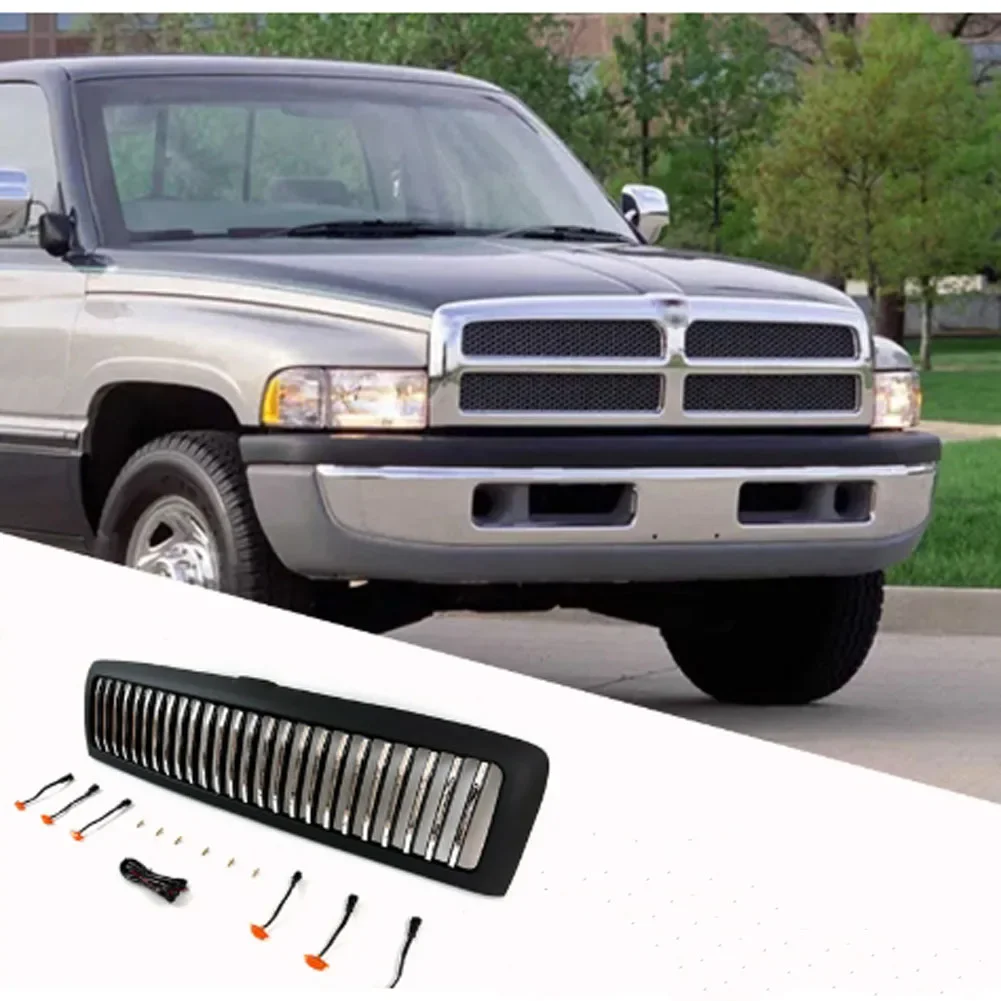 Gobison1994-2002 Front Car Grille With Light for Dodge RAM 1500 Car Grille