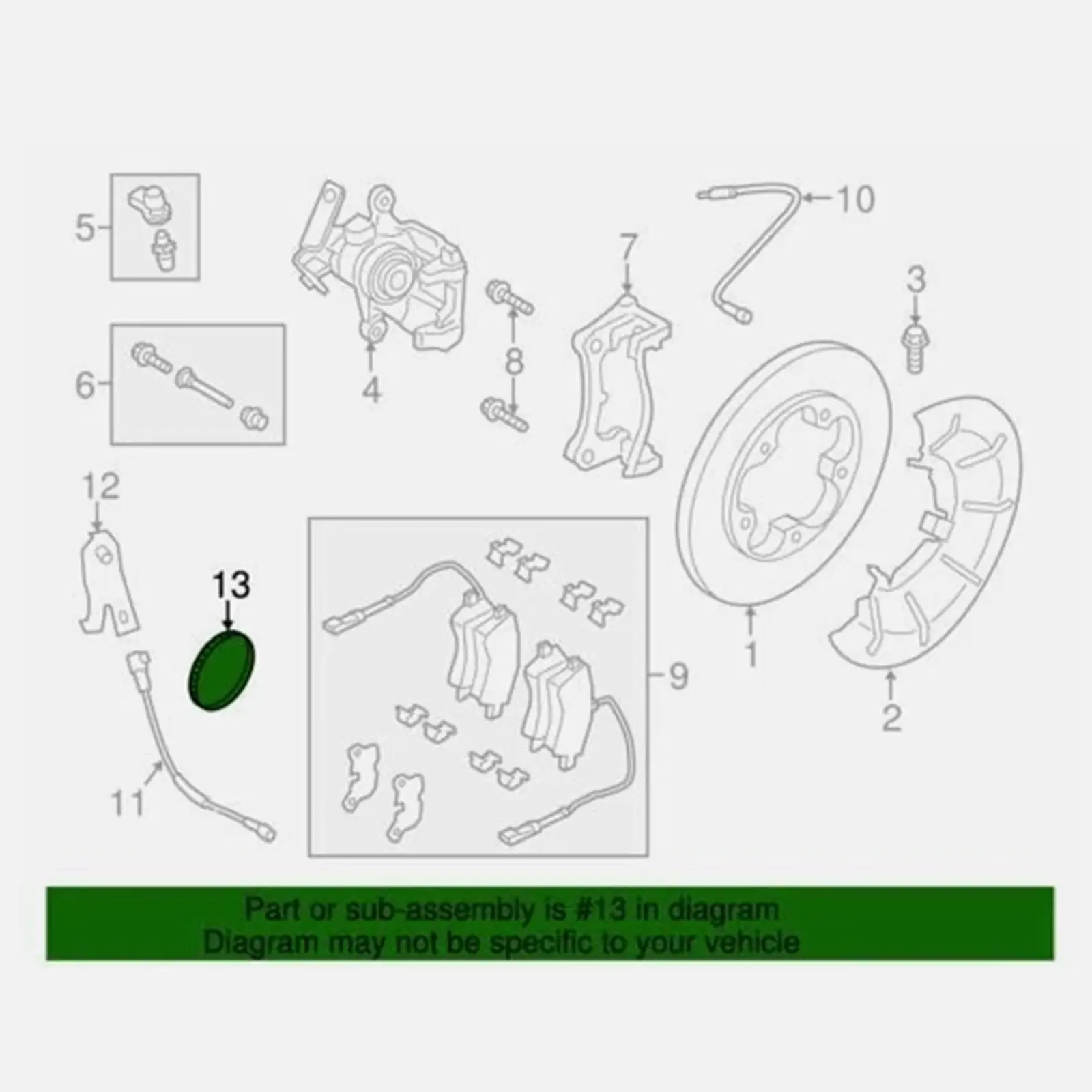

Sturdy Replacement Wheel Speed Sensor Metal Tone Ring Easy Install for Transit 150 2015-2020