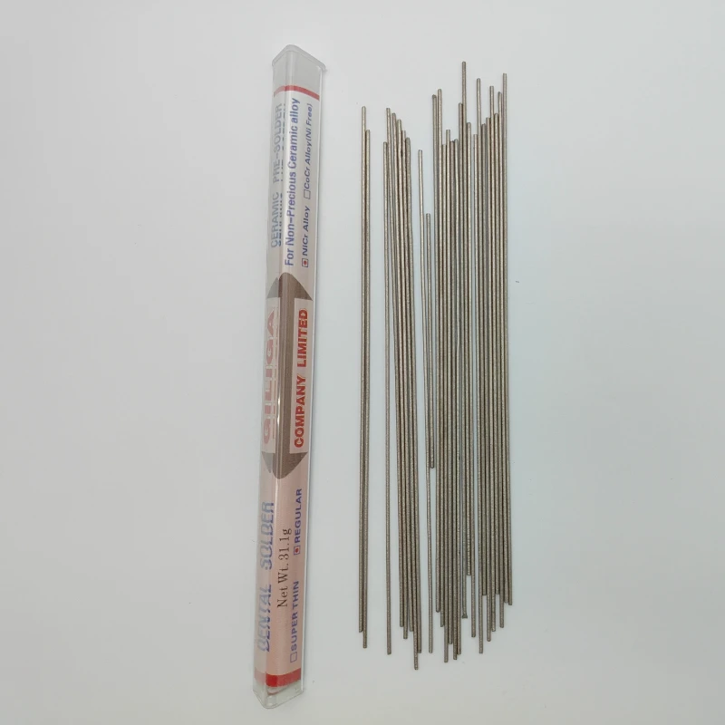 

1Tube NiCr Alloy/Cocr Alloy Welding Rod Dental Lab materials High Temperature Welding Rod For PFM Soldering