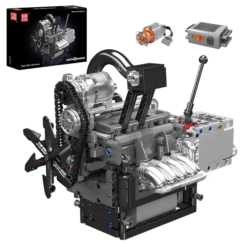 Molde rei moc motor de carro técnico brinquedos o motor de pistão rotativo motorizado bloco de construção tijolo conjunto crianças presente natal 10212
