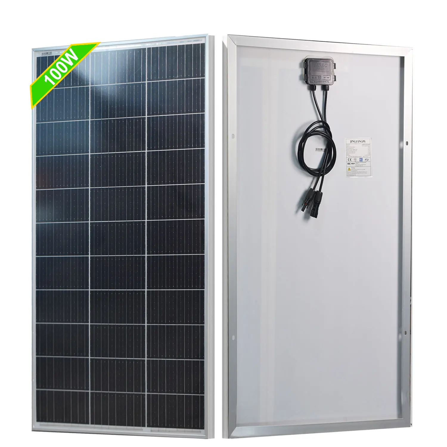100 W 200 W 18 V Solarpanel monokristallin – Solarmodul 100 Watt für 12 V-Batterien, ideal für
