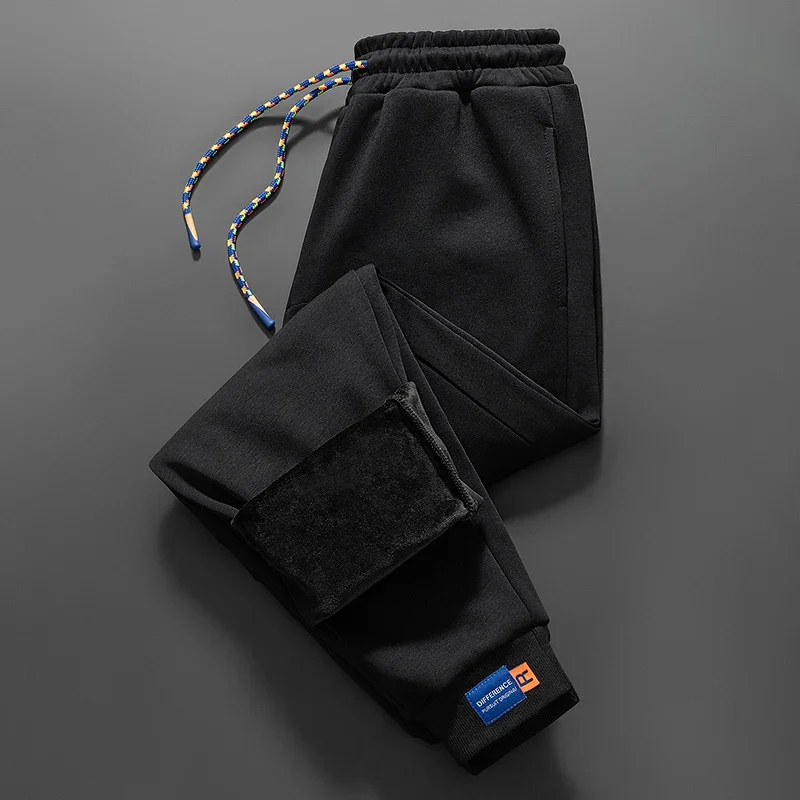 

Четырехсезонные уличные свободные удобные брюки до щиколотки для мужчин. Модные и универсальные ветрозащитные дышащие брюки с завязками и флисовыми брюками.