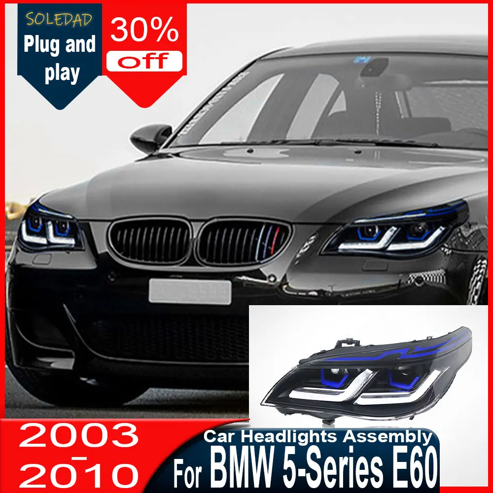 

Car Light Headlight For BMW 5 Series E60 Headlight 2003-2009 523i 530i LED HeadLamps DRL Projector High Low Beam Accessories