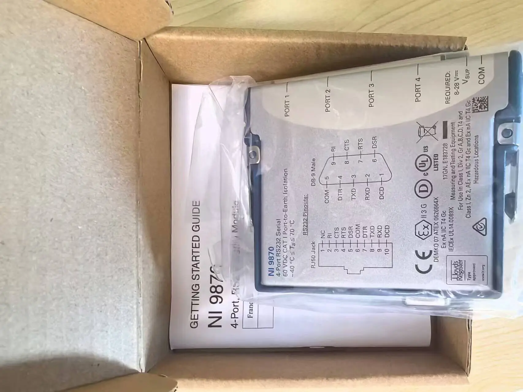 US NI 9870 New 4-Port RS232 Serial Interface Module