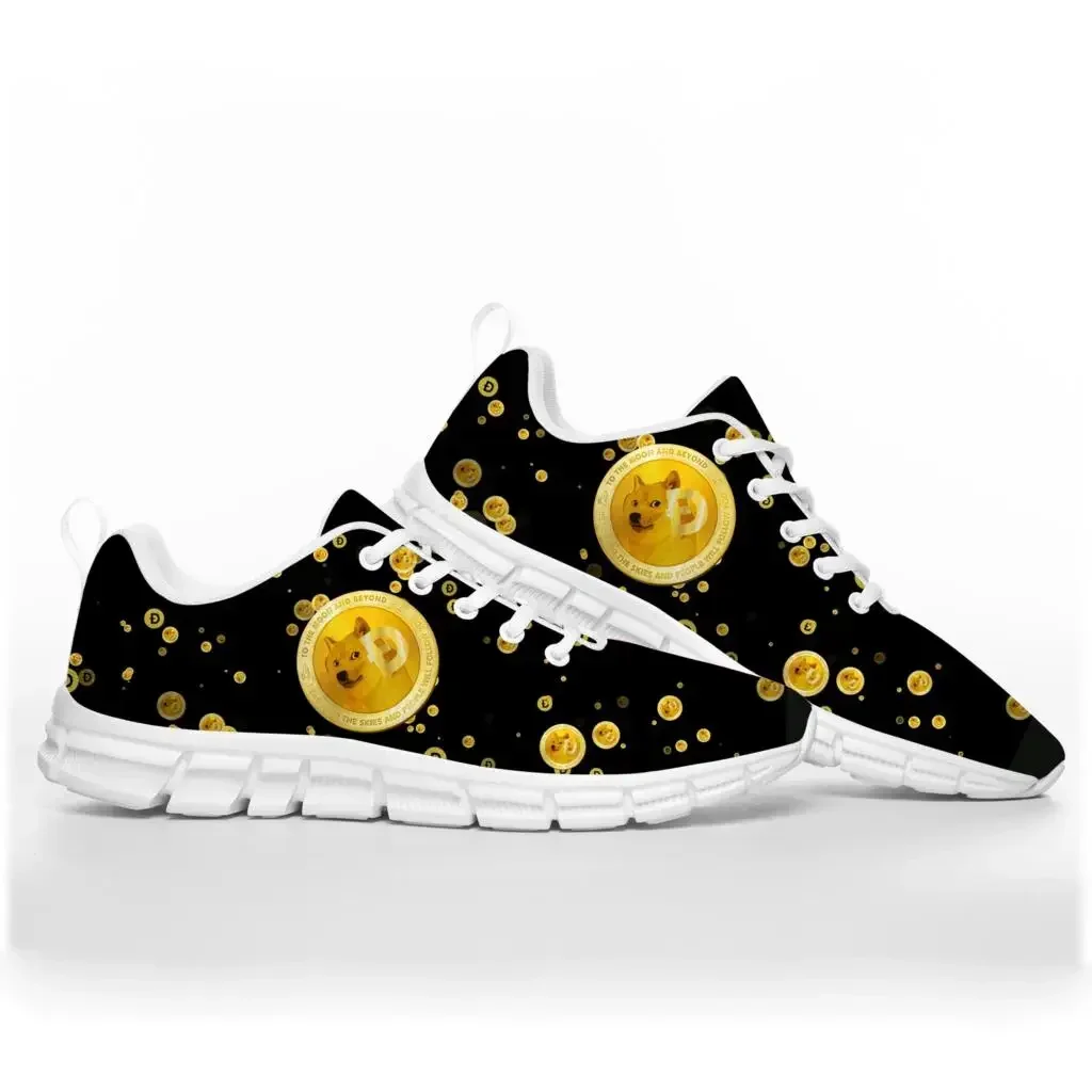 Chaussures de sport Dogecoin Crypto Currency Dog Coin Miner pour hommes, femmes et adolescents, baskets respirantes personnalisées de haute qualité pour couple