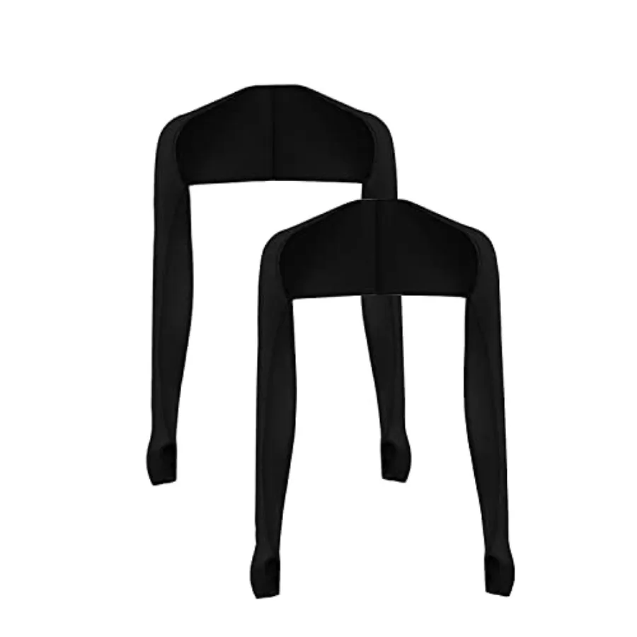 

Cool Shawl Arm Covers 2-Pack Sun Protection with Finger Holes UV Protection Arm Covers for Golf