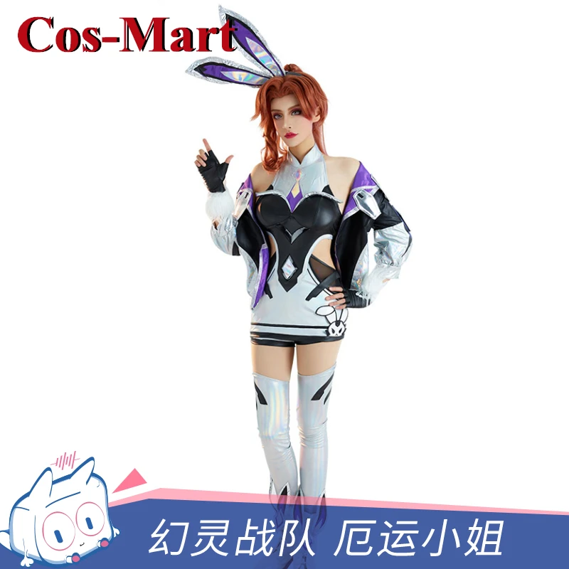 Cos-Mart Hot Selling Game LOL Miss Fortune Cosplay Costume Sweet Lovely Battle Uniform Activity Party Role Play Clothing