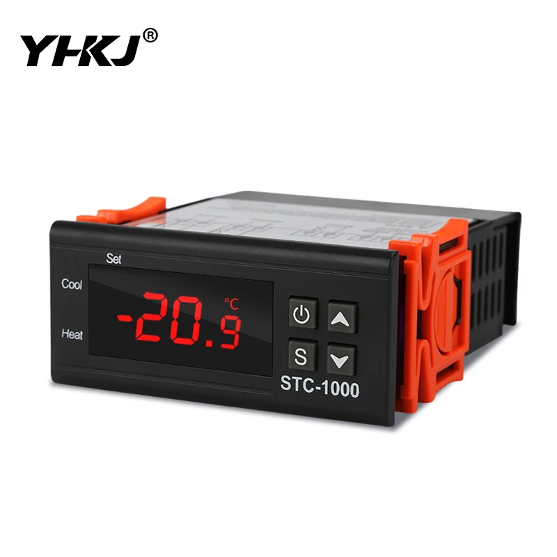 

STC-1000 12V 24V 110-220V Digital Temperature Controller Thermostat Thermoregulator Incubator Relay LED 10A Heating Cooling