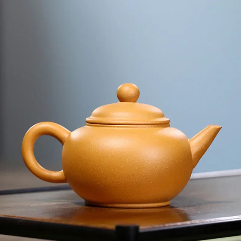 100ml Chinese Yixing Purple Clay Teapot Raw Ore Section Mud Home Tea Pot Ball Hole Filtration Zisha Kettle Handmade Tea Set