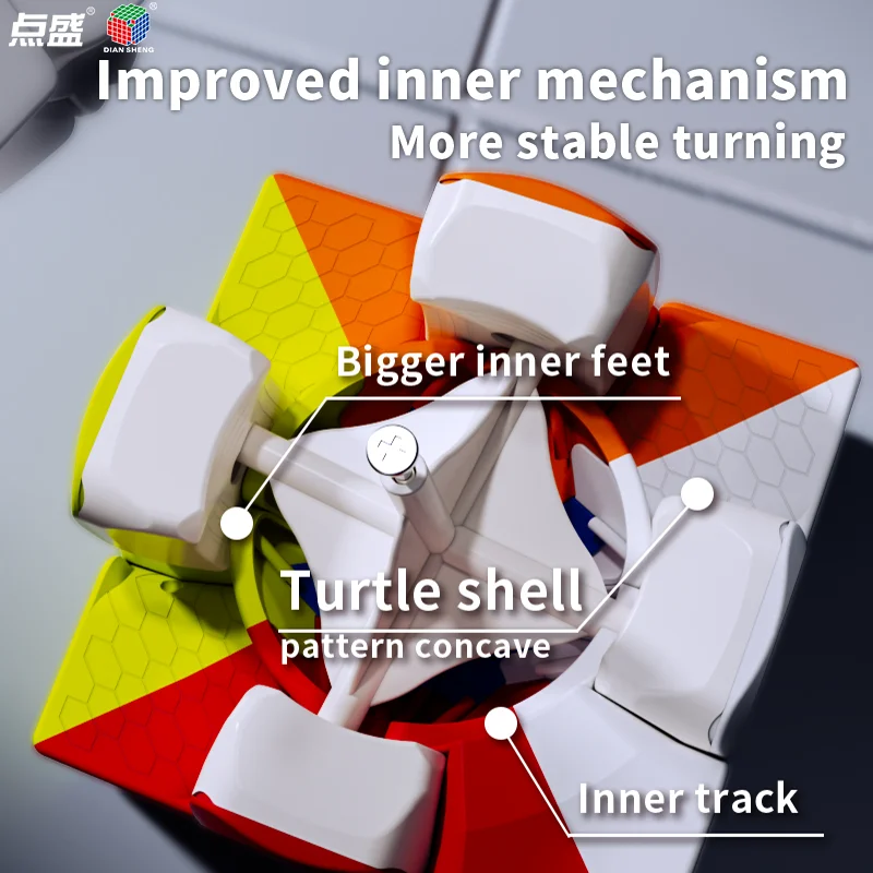 DianSheng Googol 마그네틱 대형 3X3 매직 큐브 14.8cm 전문 속도 퍼즐 게임 Fidget Toys 선물 가볍고 부드러운
