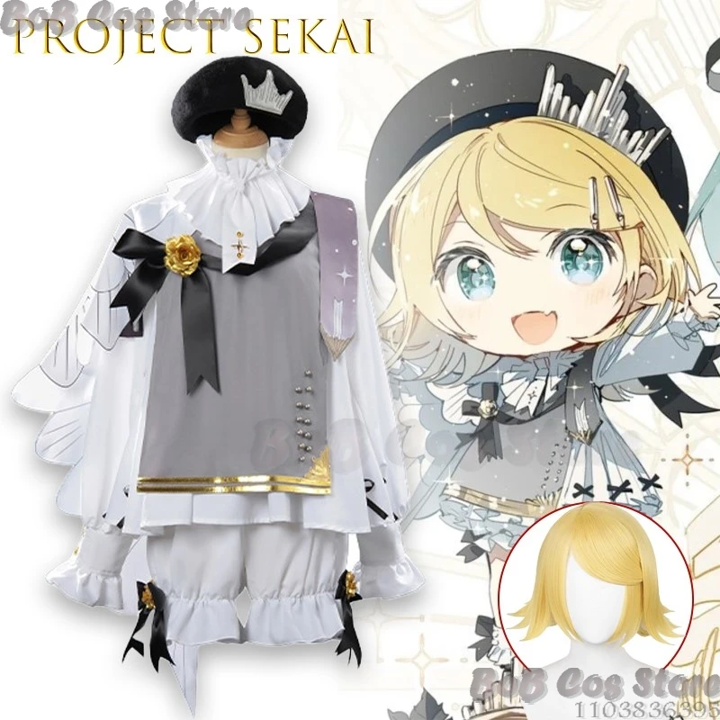 

Rinn Lenn 2025 проект Sekai ColorfulStage Symphony Rella мини-платье игра одежда для косплея Хэллоуин Kawaii милый карнавальный наряд