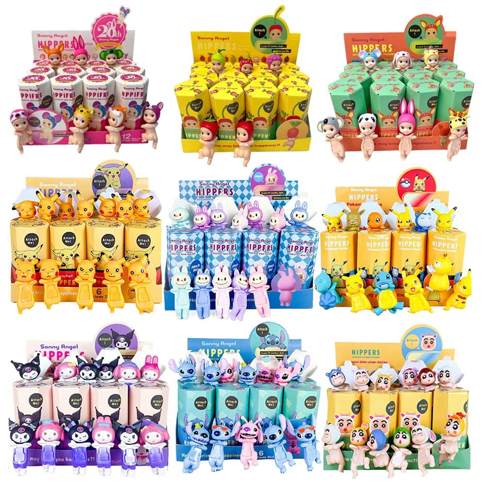 Sonny Angel Blind Box Pokemon Stitch 20th Anniversary Harvest Series Fruit Vegetable Anime Figures Ornaments Dolls Gift