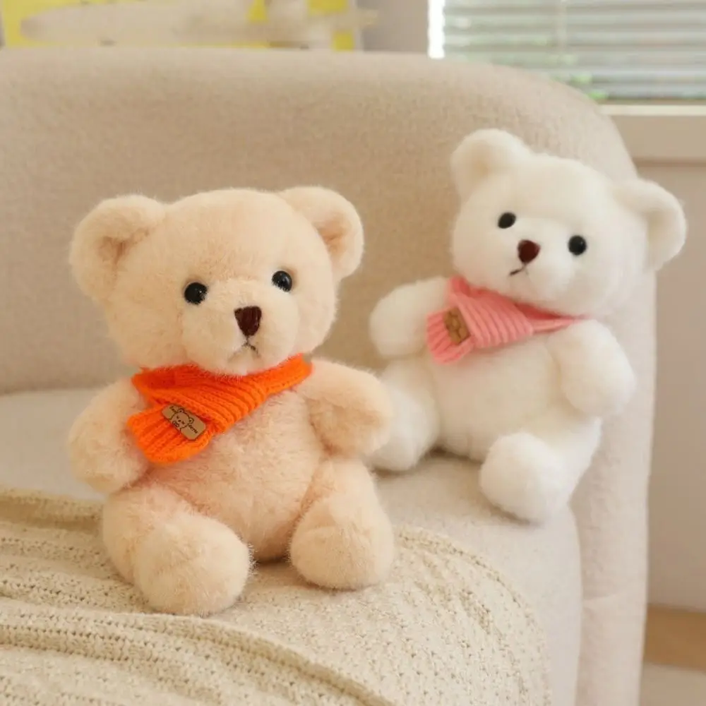 

Home Decoration Soft Scarf Bear Soft Pillow Stuffed Simulation Bear Cartoon Animal Scarf Bear Stuffed Dolls Toys