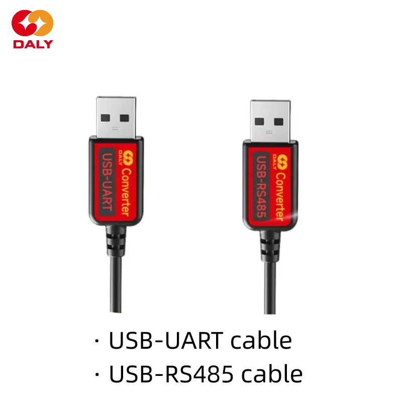 DALY módulo inteligente BMS WIFI Bluetooth, inversor de pantalla LCD, placa de comunicación UART RS485, Cable USB, PC para batería de iones de litio